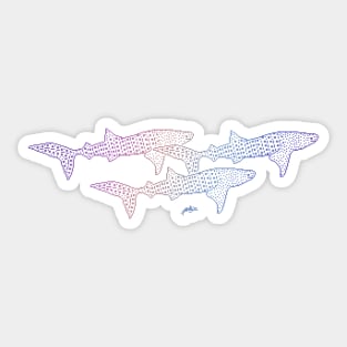 Whale Sharks Sticker